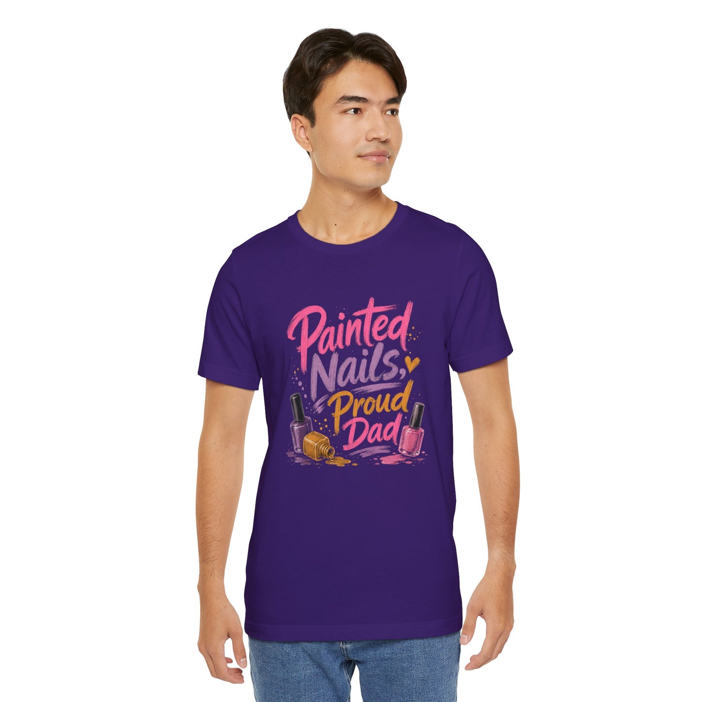Painted Nails Proud Dad T-Shirt – Girl Dad Father’s Day Tee