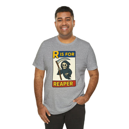 R Is for Reaper T-Shirt – Cute Grim Reaper Shirt from the Monster Alphabet Series