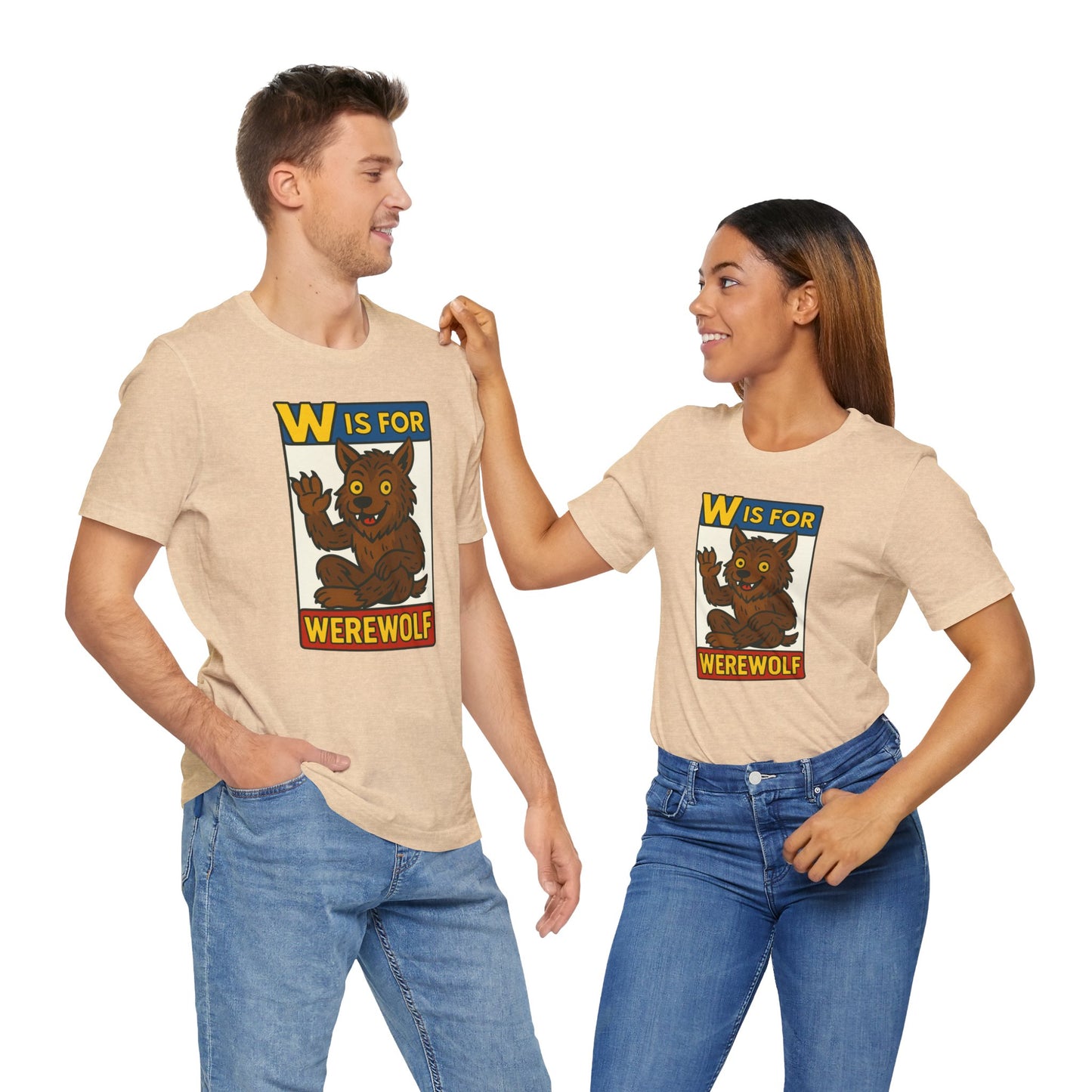 W Is for Werewolf T-Shirt – Cute Werewolf Shirt from Monster Alphabet