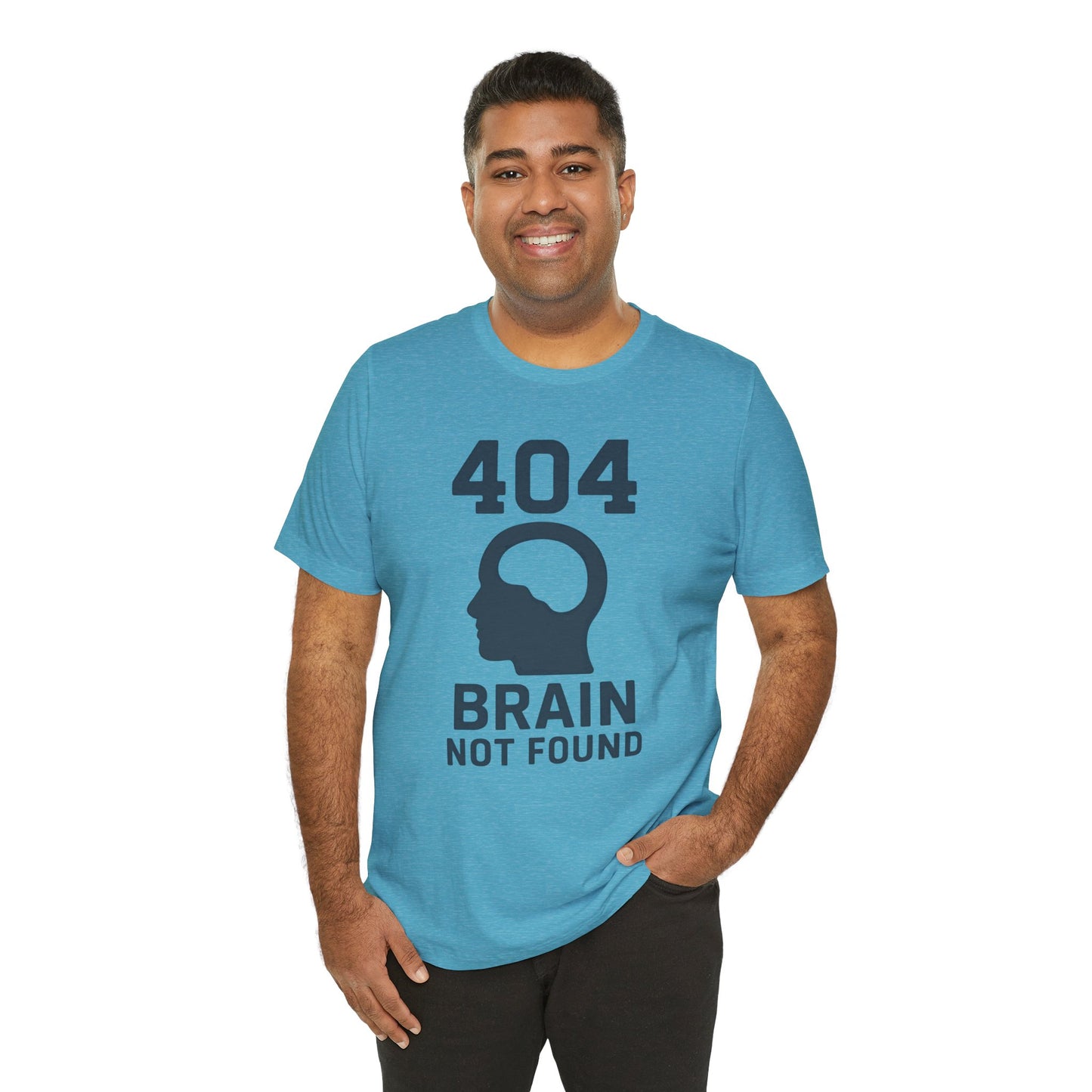 404 Brain Not Found T-Shirt – Techie Humor for Nerds & Geeks