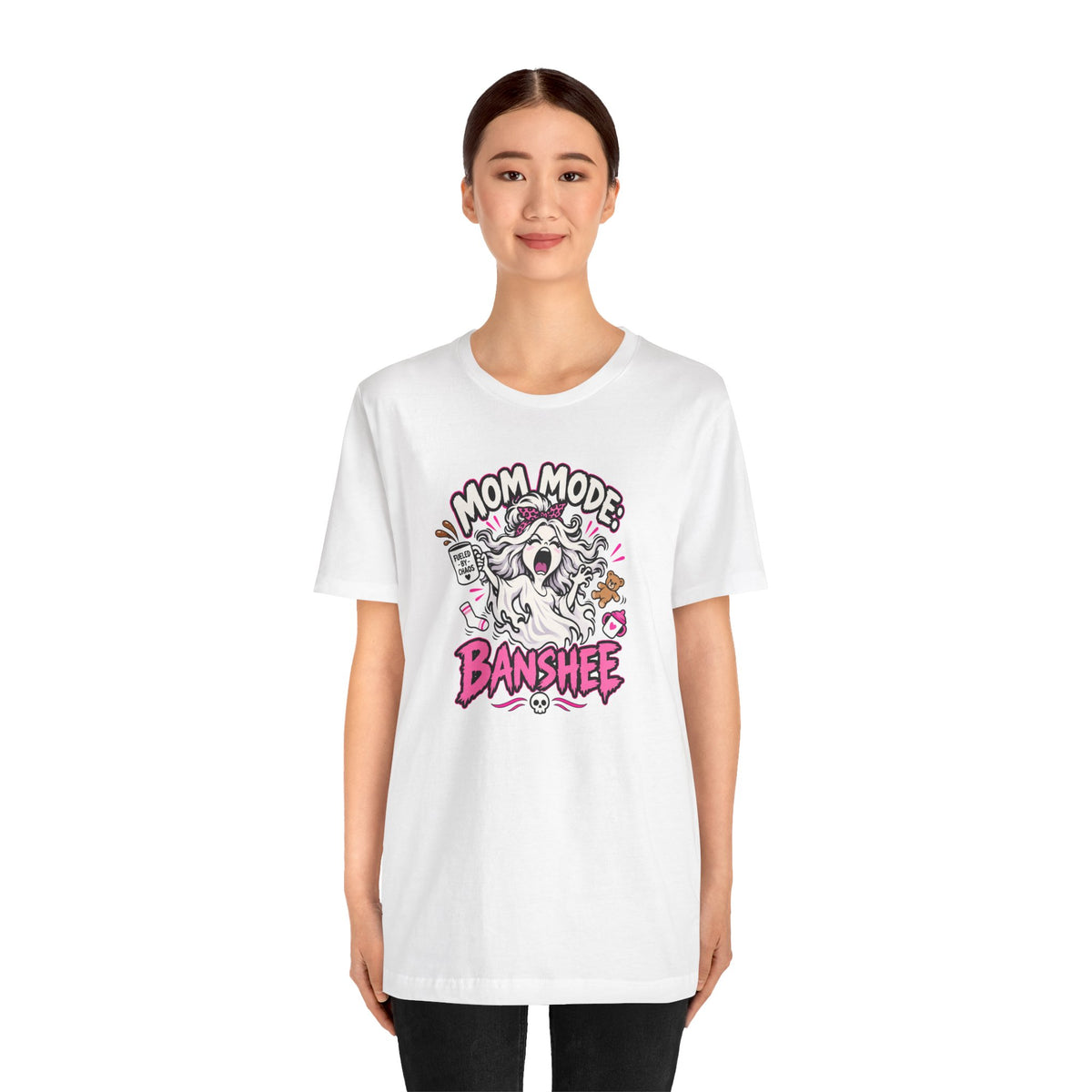 Mom Mode Banshee T-Shirt – Funny Chaotic Mom Halloween Tee