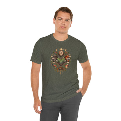 Nocturnal Woodland Animals T-Shirt – Moonlit Nature Tee