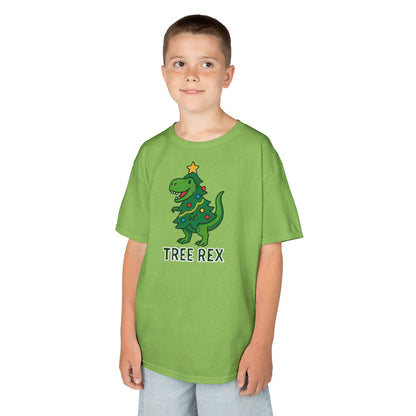 Tree Rex Kids’ Christmas T-Shirt – Cute Dino Holiday Tee