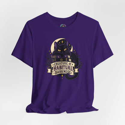 Creature of Habitual Darkness T-Shirt – Black Cat Goth Tee