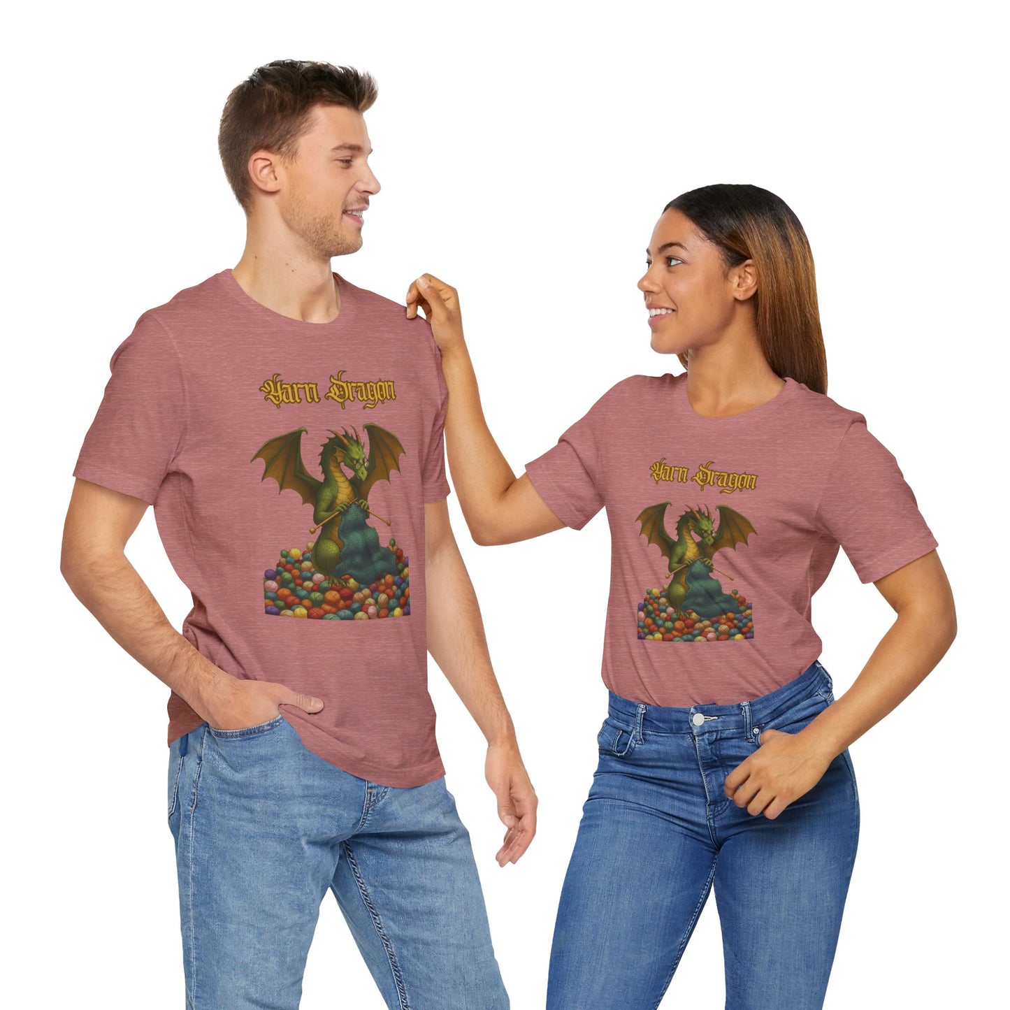 Yarn Dragon T-Shirt – Funny Knitting Dragon Shirt for Yarn Lovers