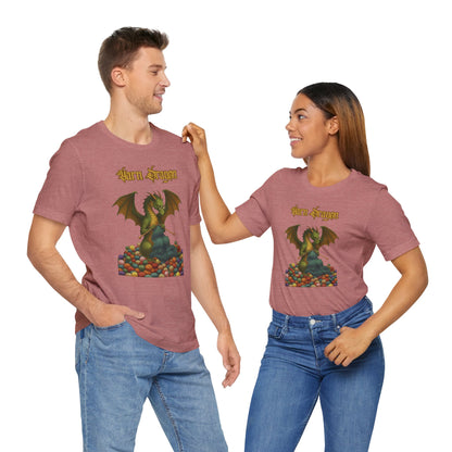 Yarn Dragon T-Shirt – Funny Knitting Dragon Shirt for Yarn Lovers