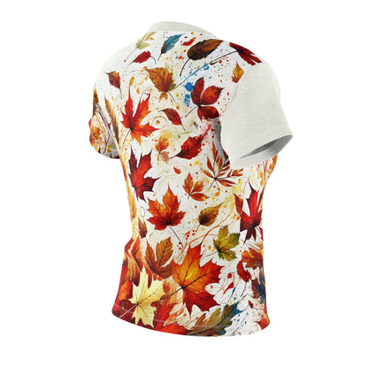 Autumn Leaves All-Over Print Shirt – Bold, Colorful Fall Tee