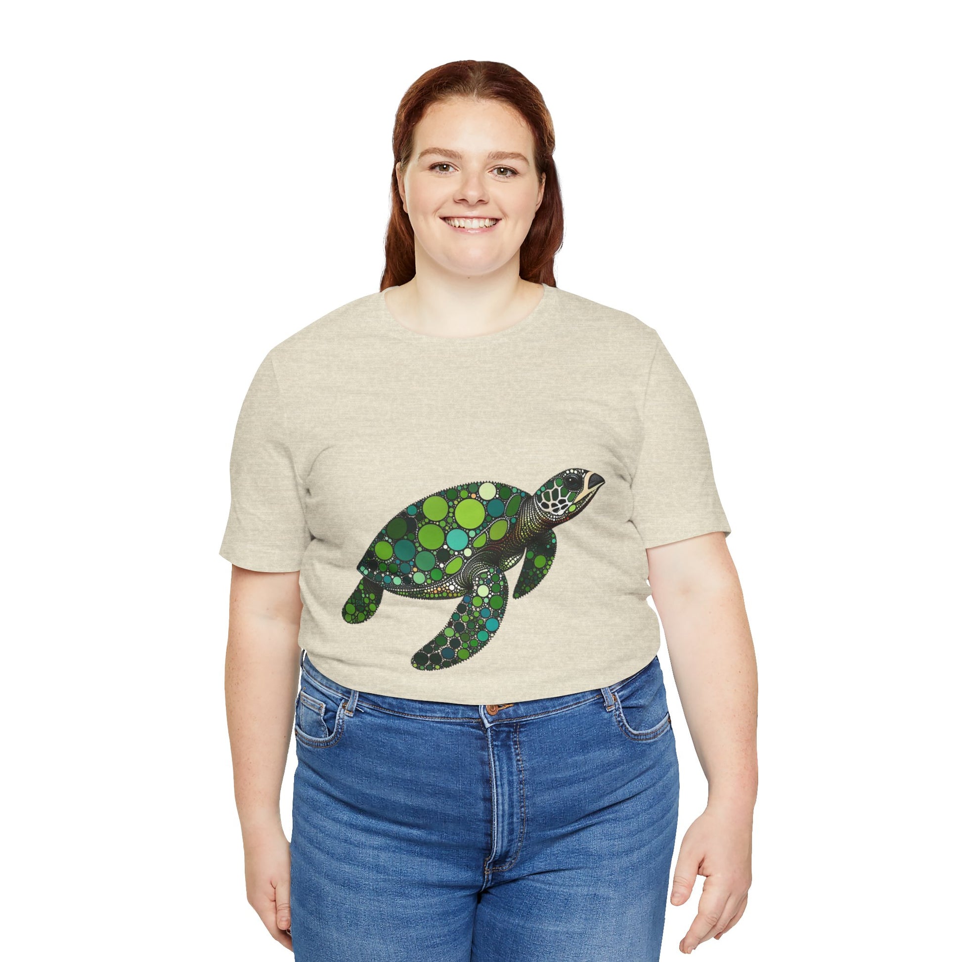 Geometric Sea Turtle T-Shirt – Eco Ocean Vibes Graphic Tee - WhimSpin - https://whimspin.com