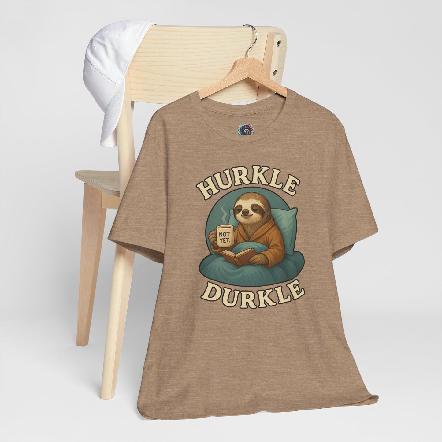 Hurkle Durkle Sloth T-Shirt – Cozy Sloth Shirt for Lazy Days