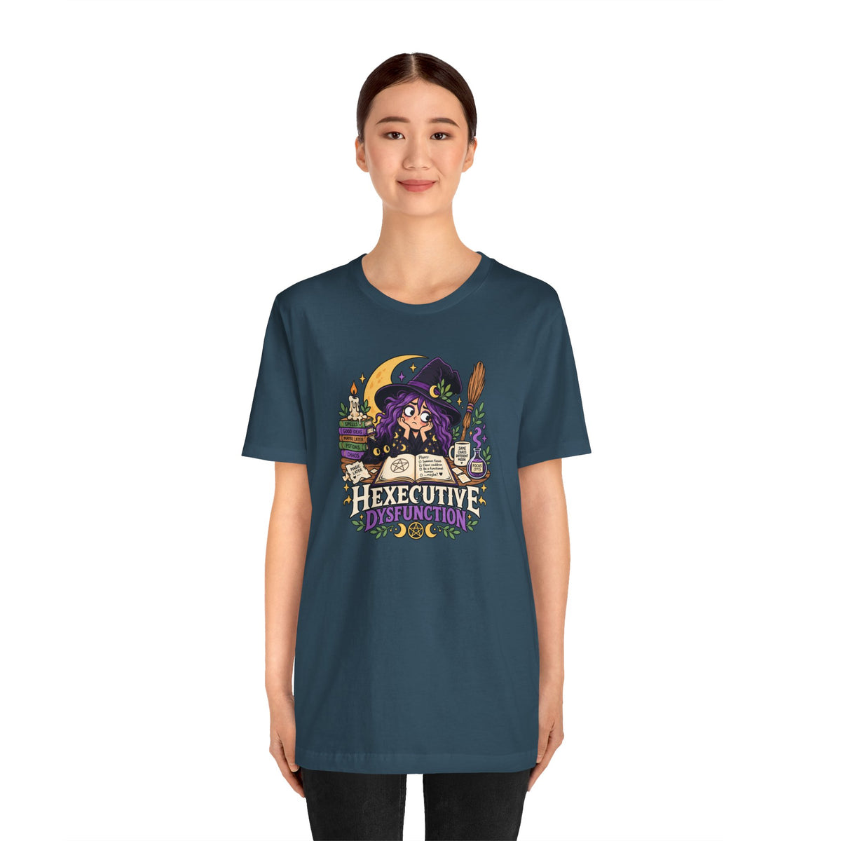 Hexecutive Dysfunction T-Shirt - Funny Witchy ADHD Humor Tee