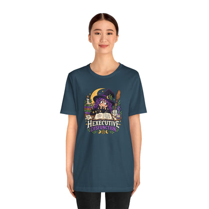 Hexecutive Dysfunction T-Shirt - Funny Witchy ADHD Humor Tee