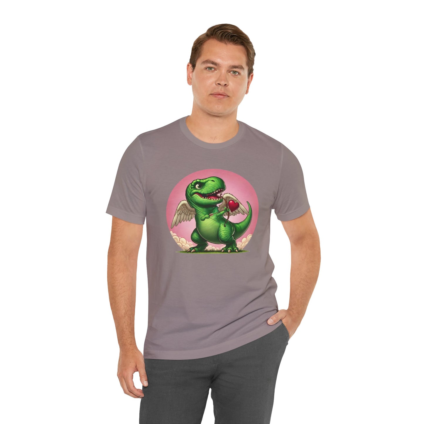 Cupidsaurus Rex T-Shirt – Funny Dinosaur Cupid Valentine’s Day Tee