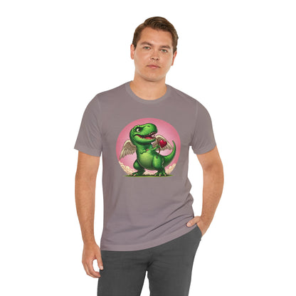 Cupidsaurus Rex T-Shirt – Funny Dinosaur Cupid Valentine’s Day Tee
