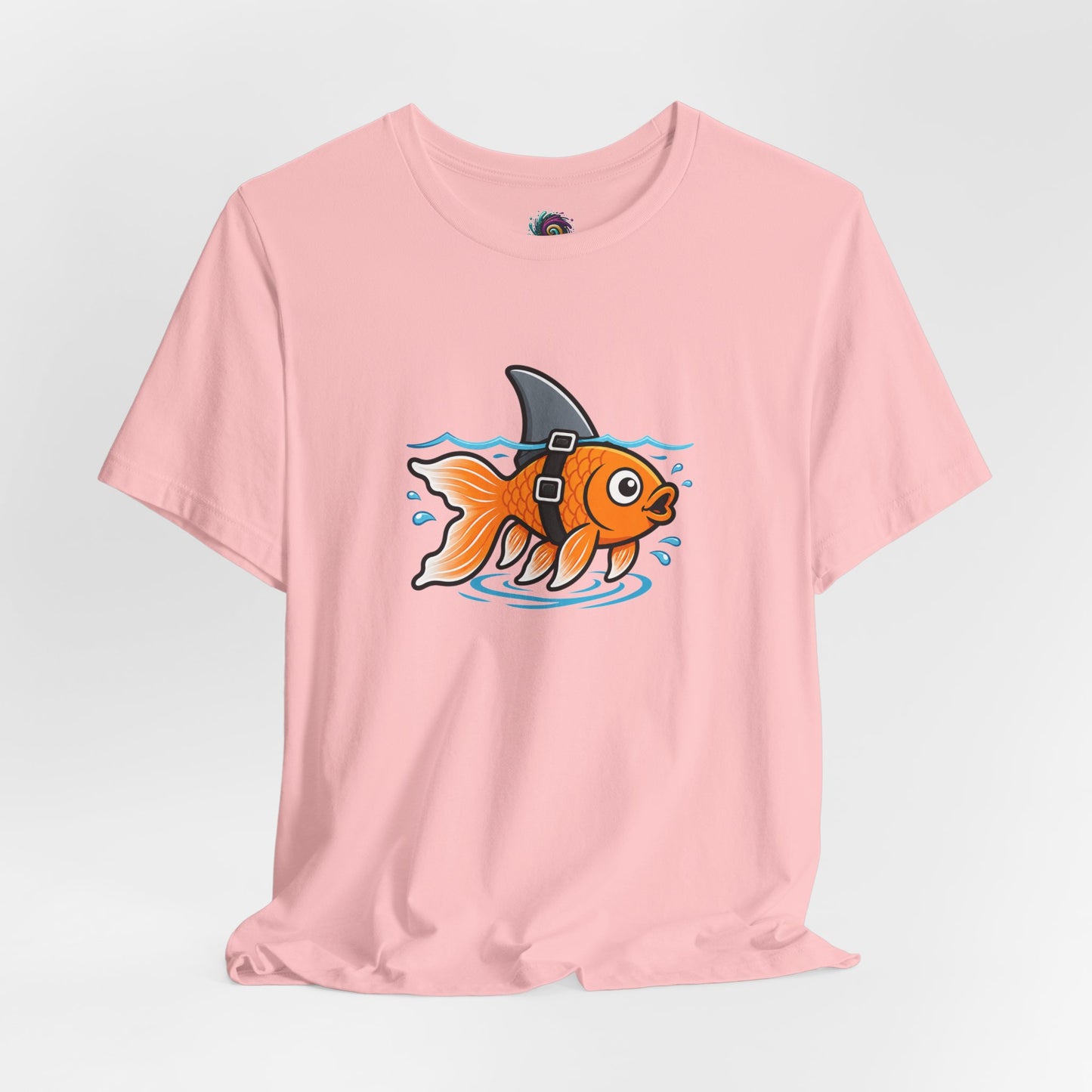 Goldfish Shark T-Shirt – Funny Fish Swimming  Graphic Tee