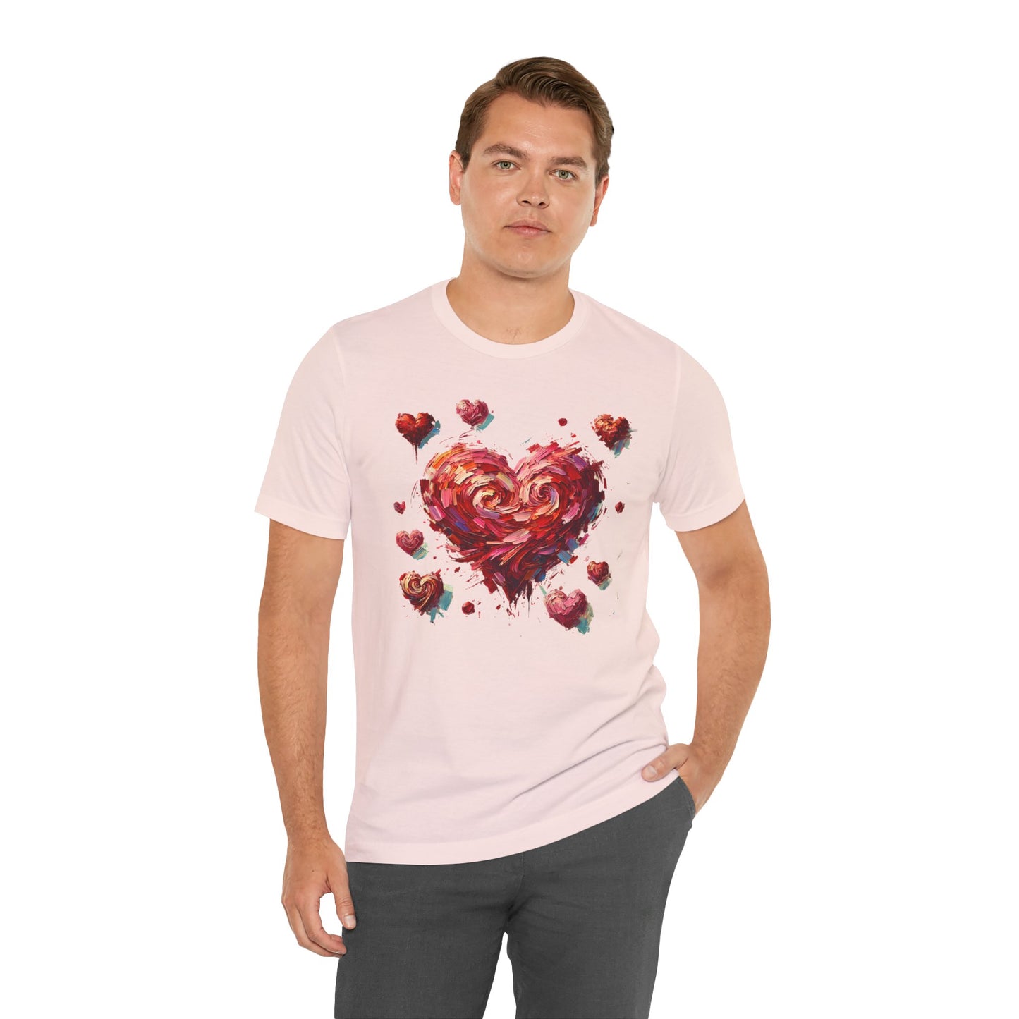 Impressionistic Heart T-Shirt – Artistic Valentine's Day Tee