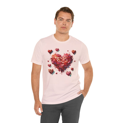 Impressionistic Heart T-Shirt – Artistic Valentine's Day Tee