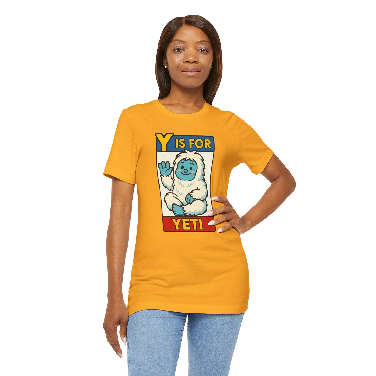 Y Is for Yeti T-Shirt – Cute Winter Monster Tee from the Monster Alphabet Series