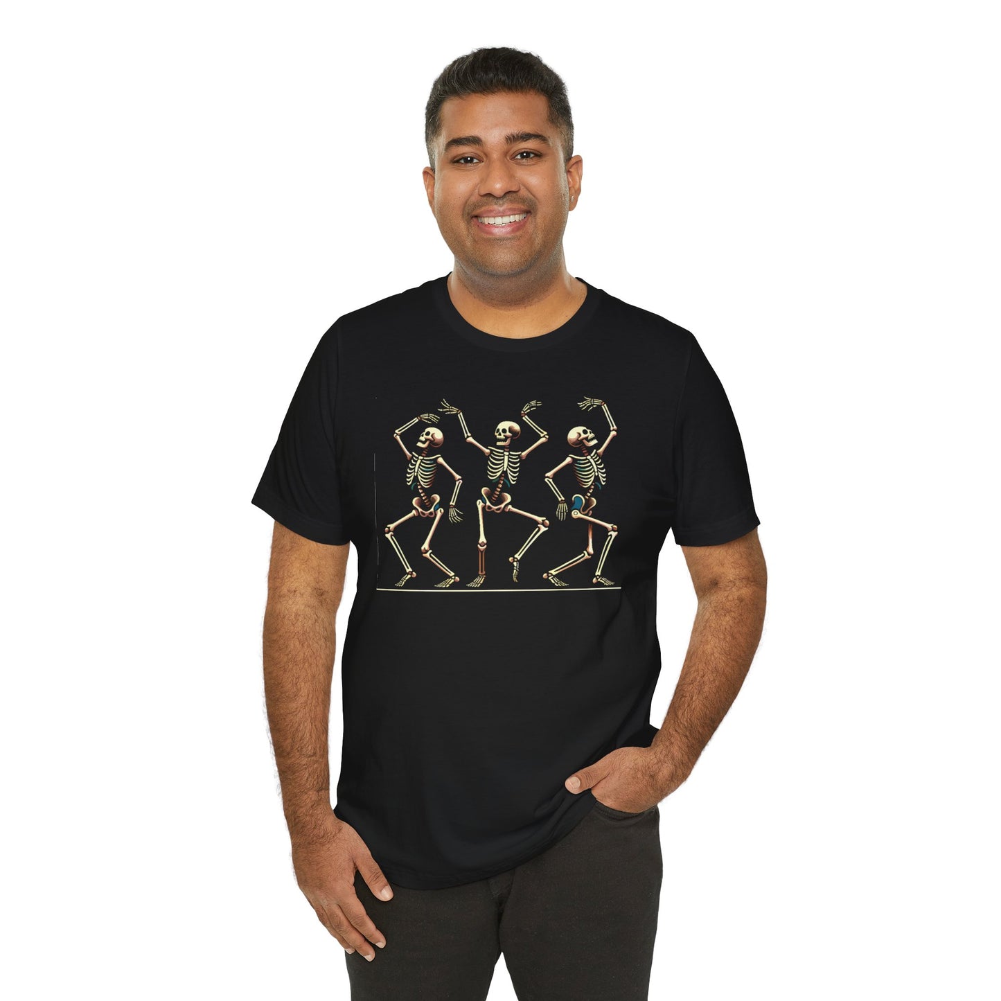 Dancing Skeleton T-Shirt – Funny Halloween Skeleton Shirt for Spooky Season