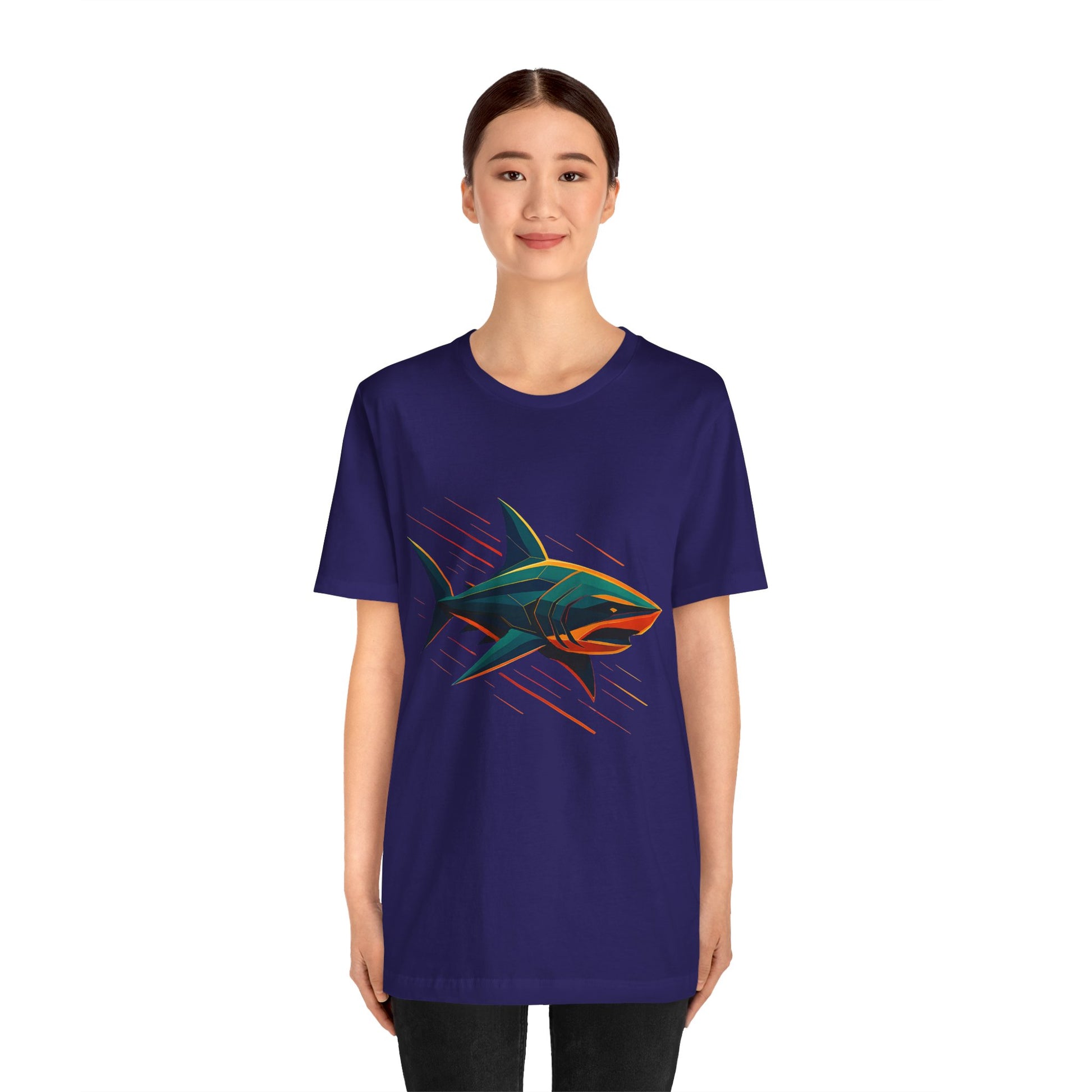 Electric Apex Shark T-Shirt – Bold Ocean Graphic Tee - WhimSpin - https://whimspin.com
