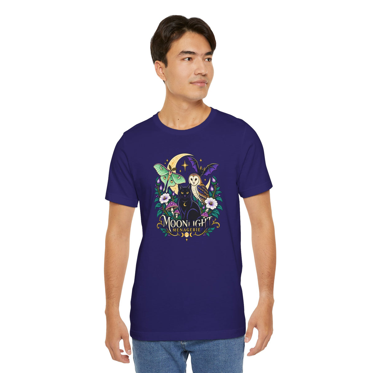 Moonlight Menagerie T-Shirt – Witchy Nocturnal Animals Tee