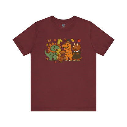 Thanksgiving Dinosaur T-Shirt – Funny Dino Thanksgiving Tee