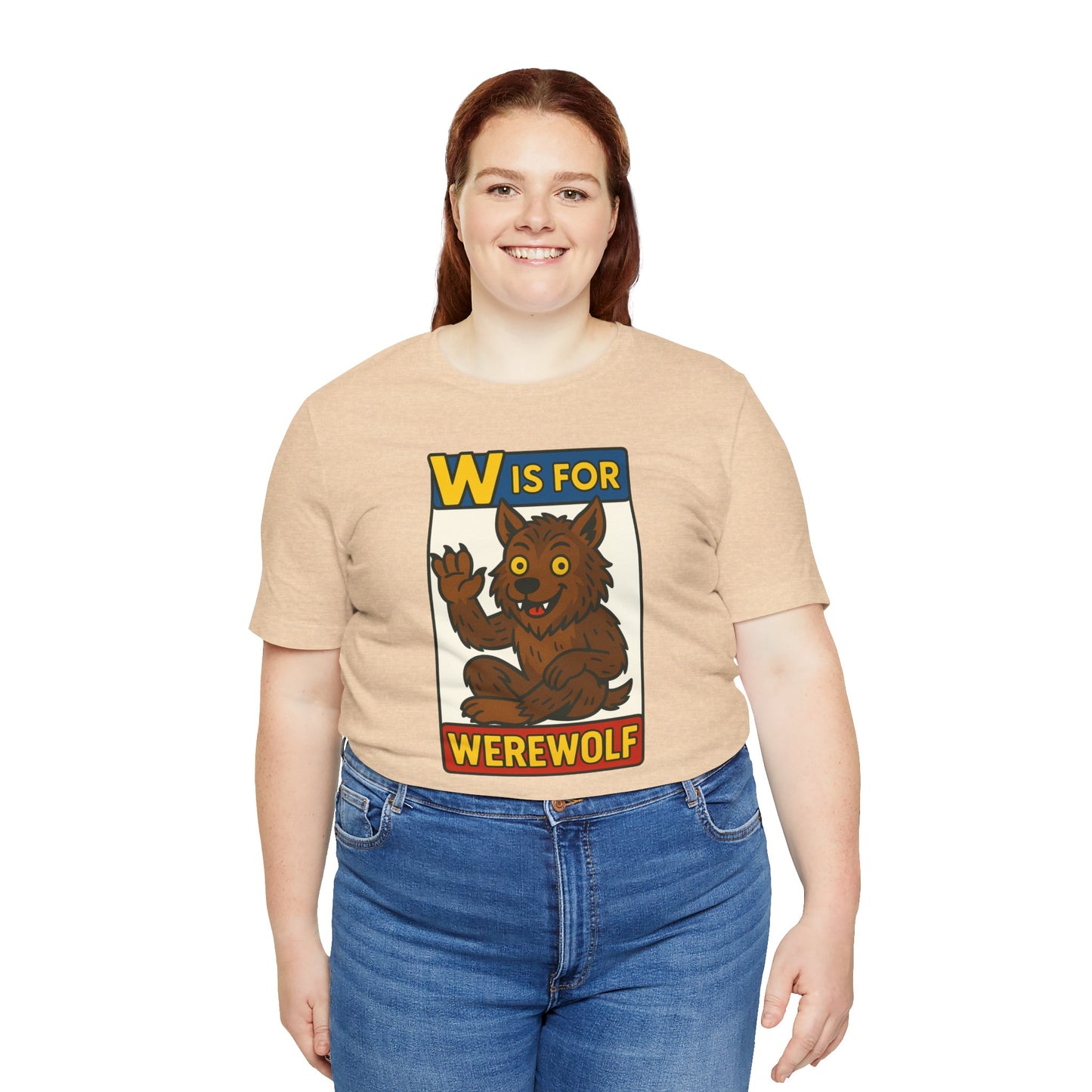 W Is for Werewolf T-Shirt – Cute Werewolf Shirt from Monster Alphabet