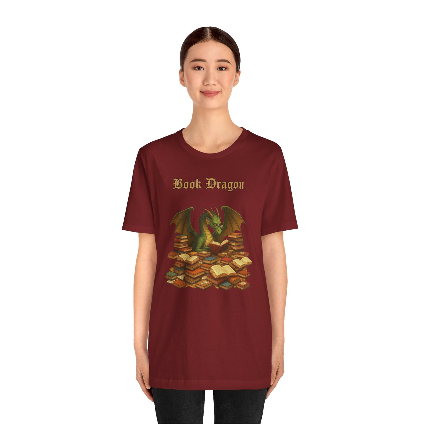 Book Dragon T-Shirt – Funny Book Lover Shirt & Gifts for Readers