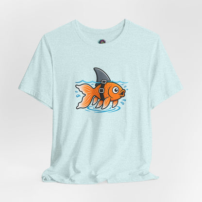 Goldfish Shark T-Shirt – Funny Fish Swimming  Graphic Tee