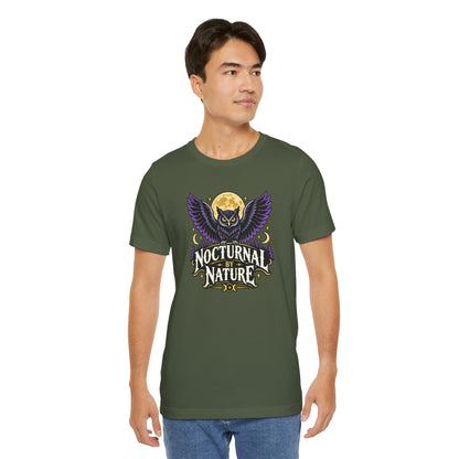 Nocturnal by Nature T-Shirt – Moonlit Owl Graphic Tee