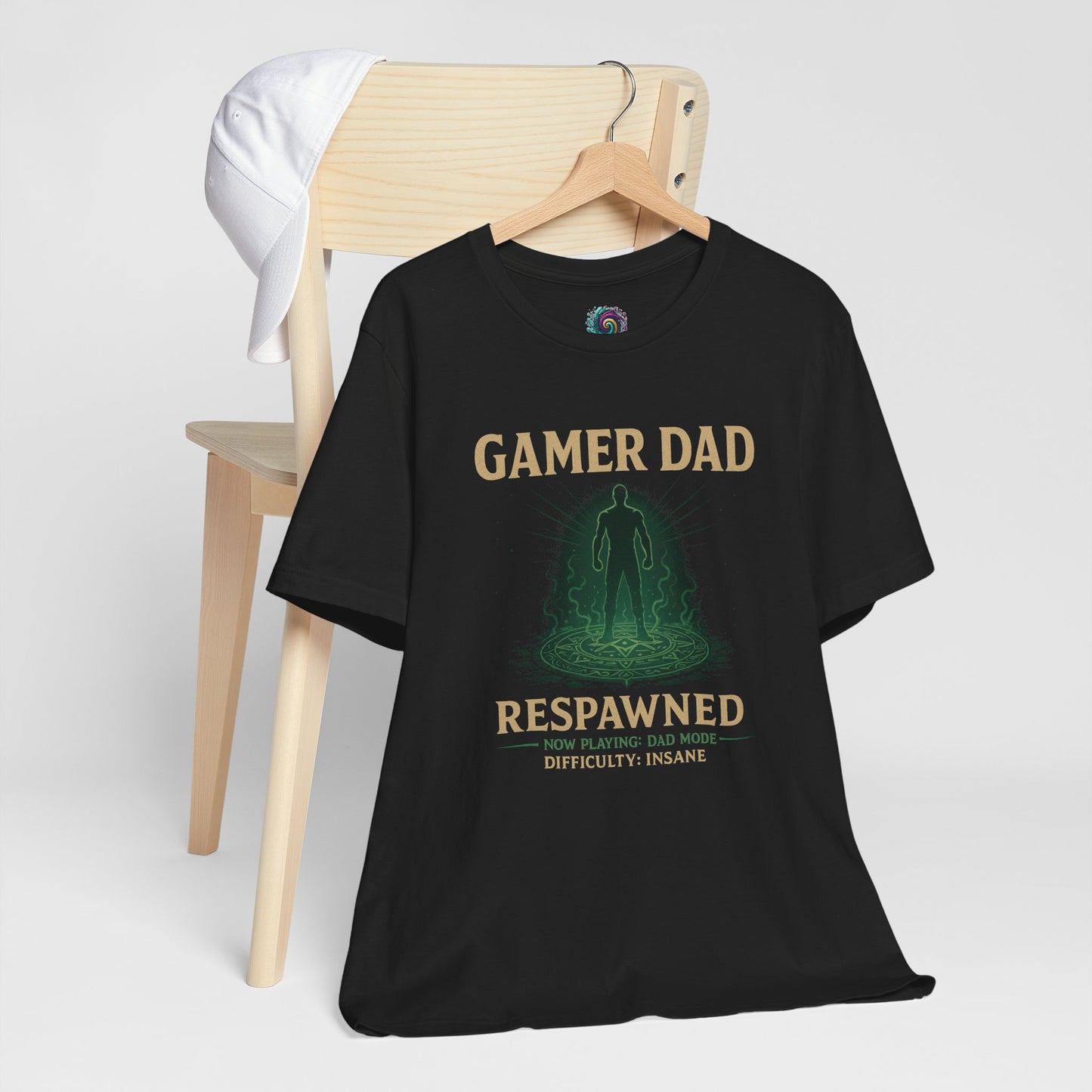 Gamer Dad Respawned T-Shirt – Funny New Fatherhood Gaming Tee