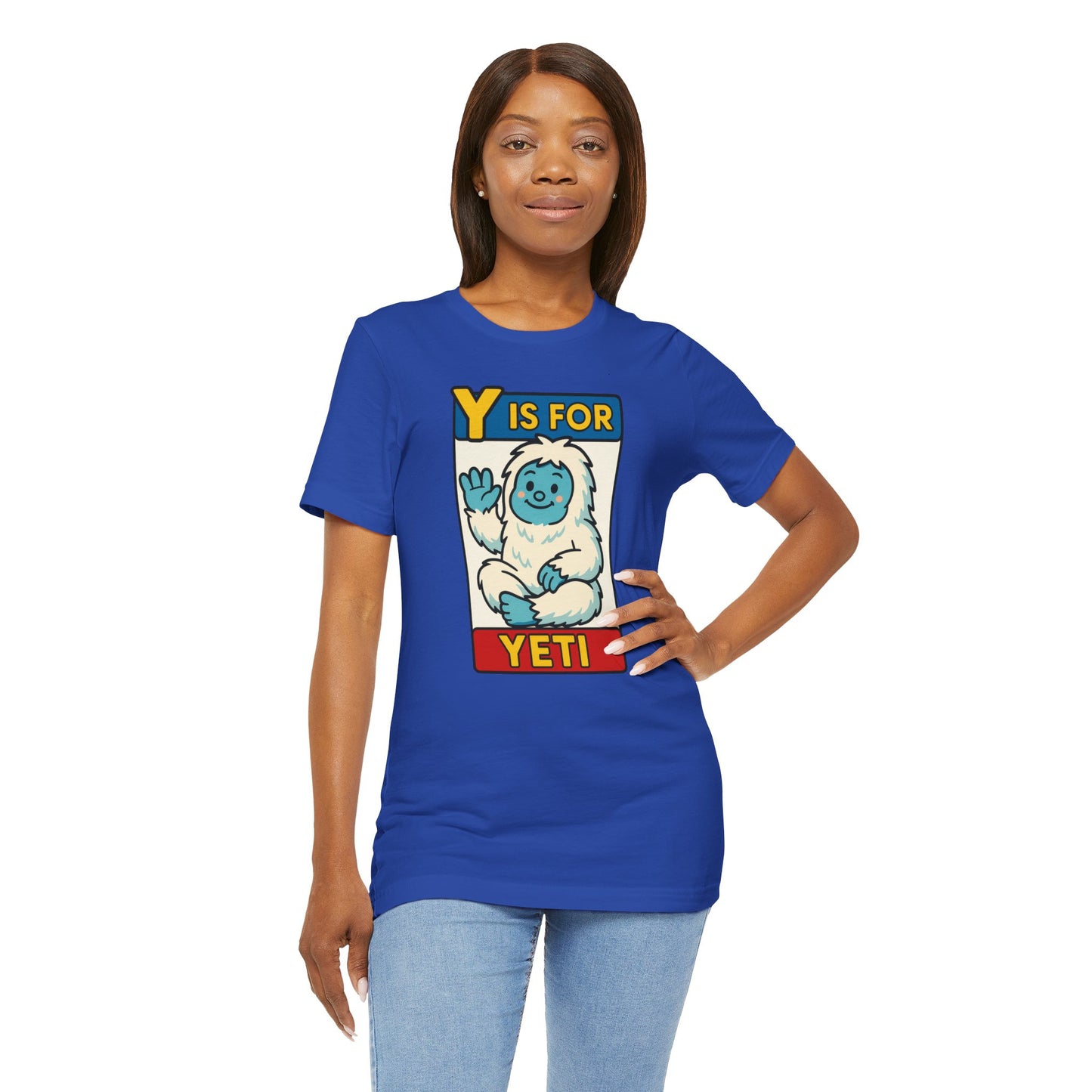 Y Is for Yeti T-Shirt – Cute Winter Monster Tee from the Monster Alphabet Series
