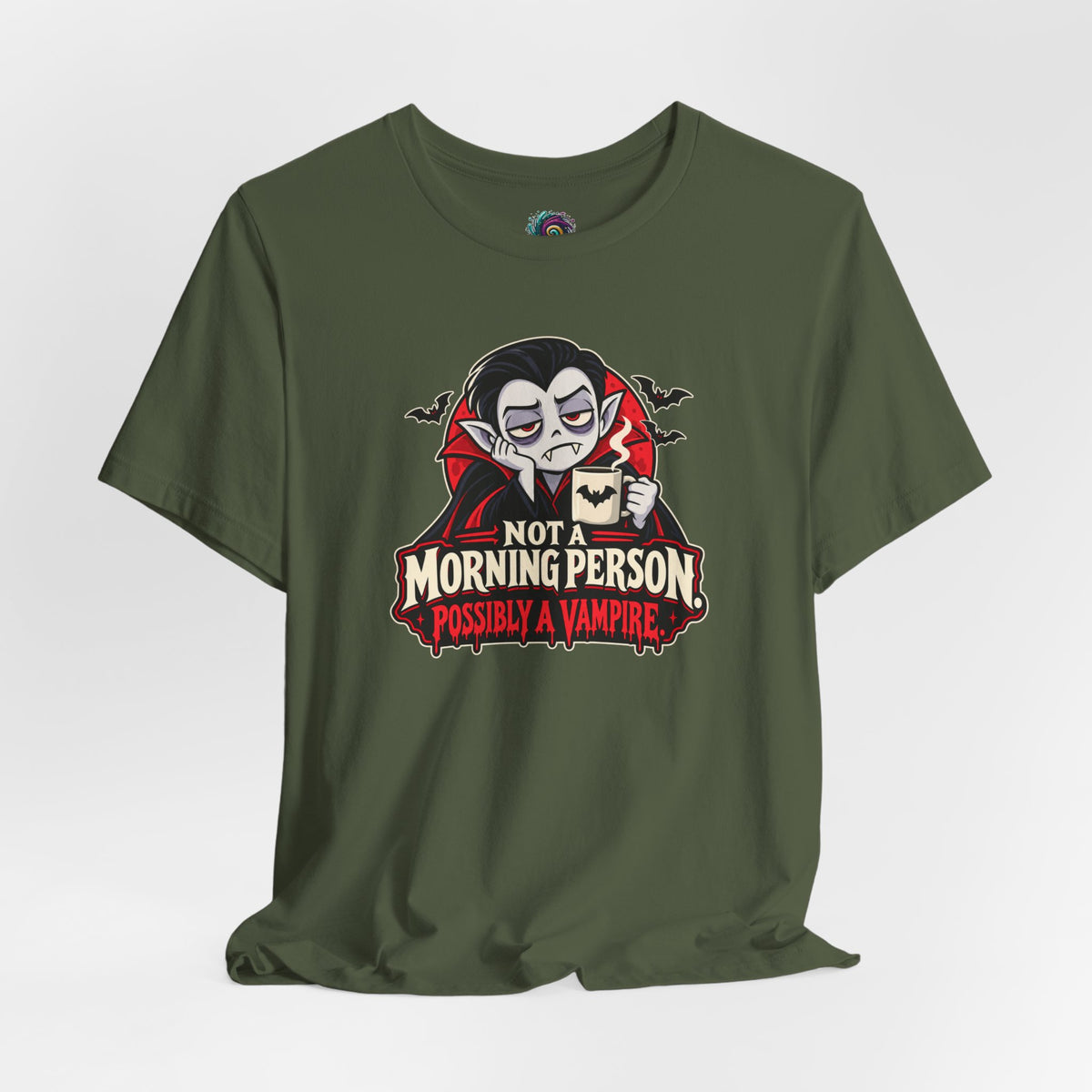 Not a Morning Person Possibly a Vampire T-Shirt – Funny Halloween Tee