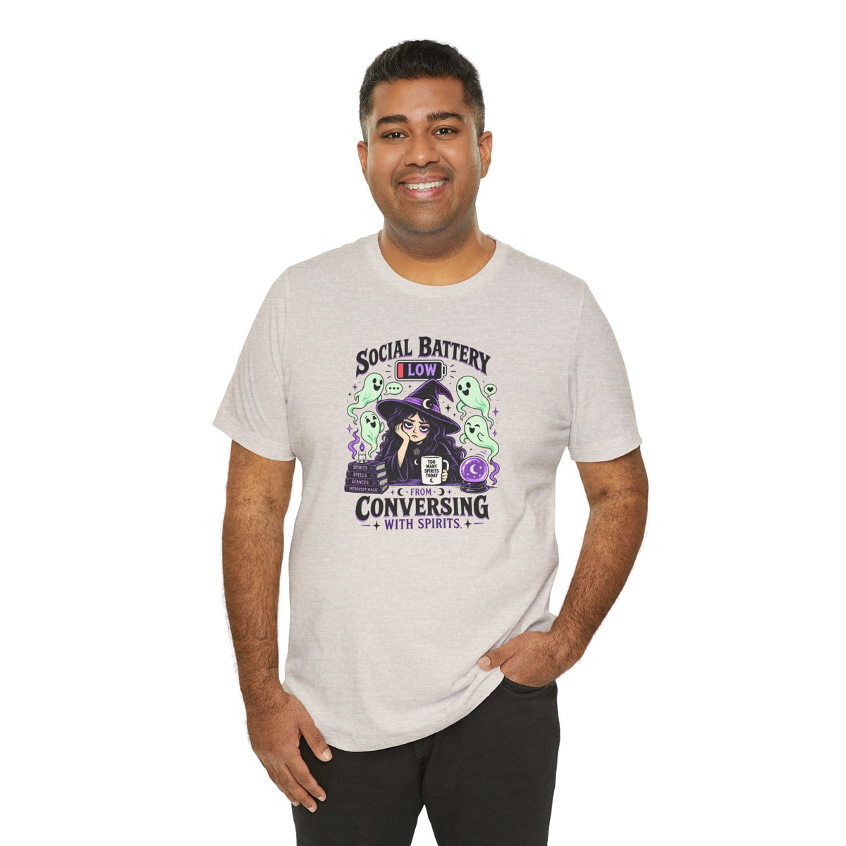 Social Battery Low From Conversing With Spirits T-Shirt