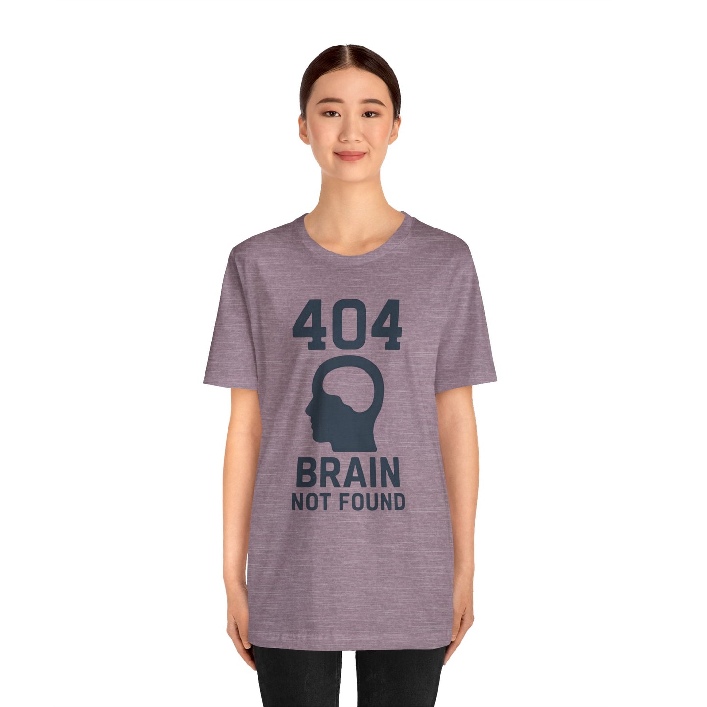 404 Brain Not Found T-Shirt – Techie Humor for Nerds & Geeks