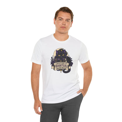 Creature of Habitual Darkness T-Shirt – Black Cat Goth Tee