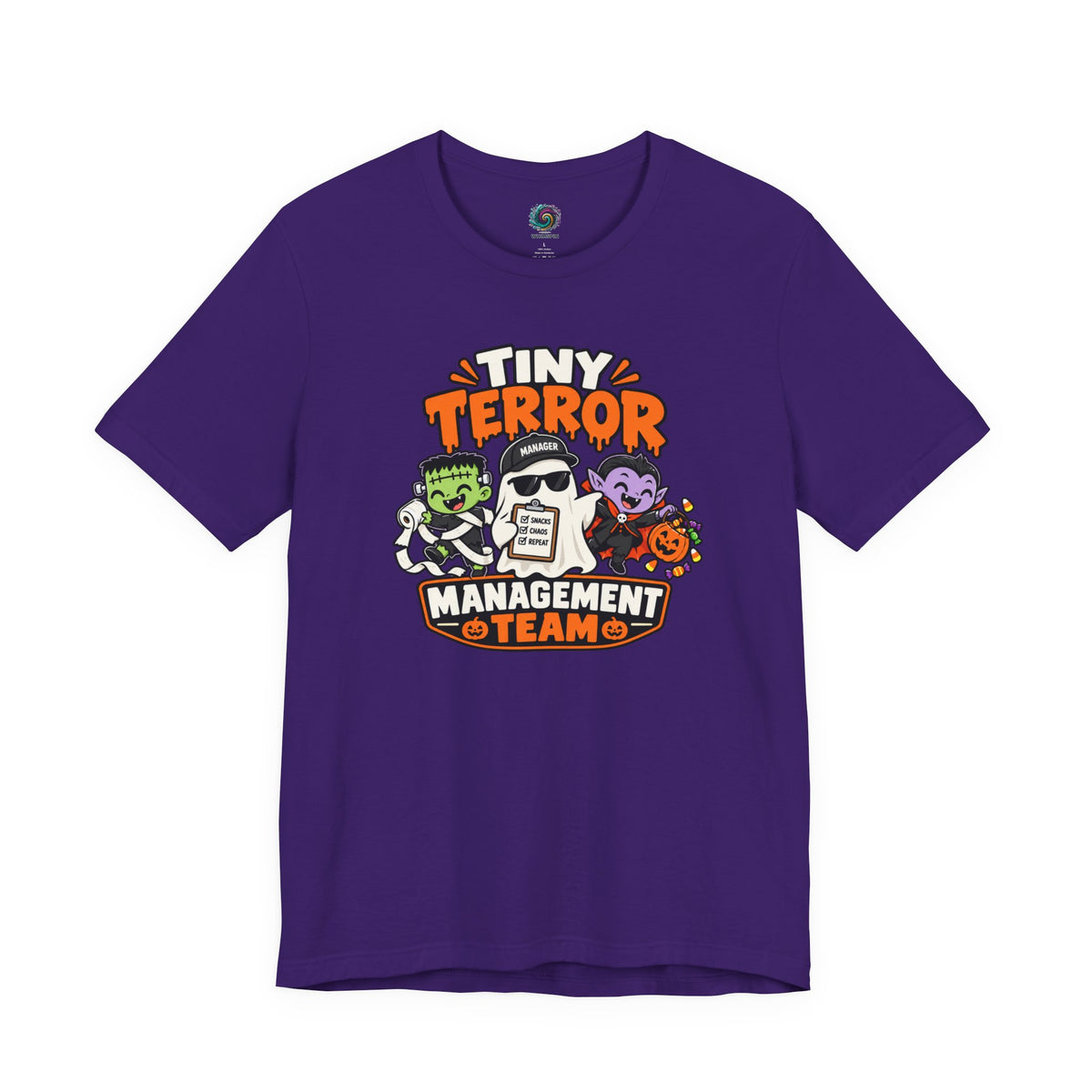 Tiny Terror Management Team T-Shirt – Funny Halloween Parent Tee