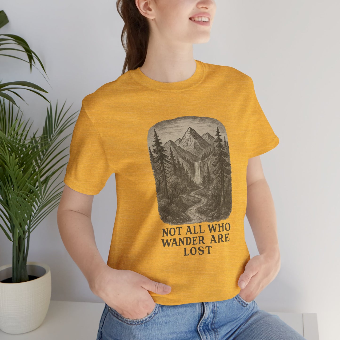 Not All Who Wander Are Lost T-Shirt – Tolkien Travel Tee for Nature Lovers