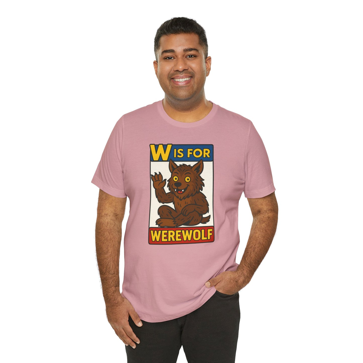 W Is for Werewolf T-Shirt – Cute Werewolf Shirt from Monster Alphabet