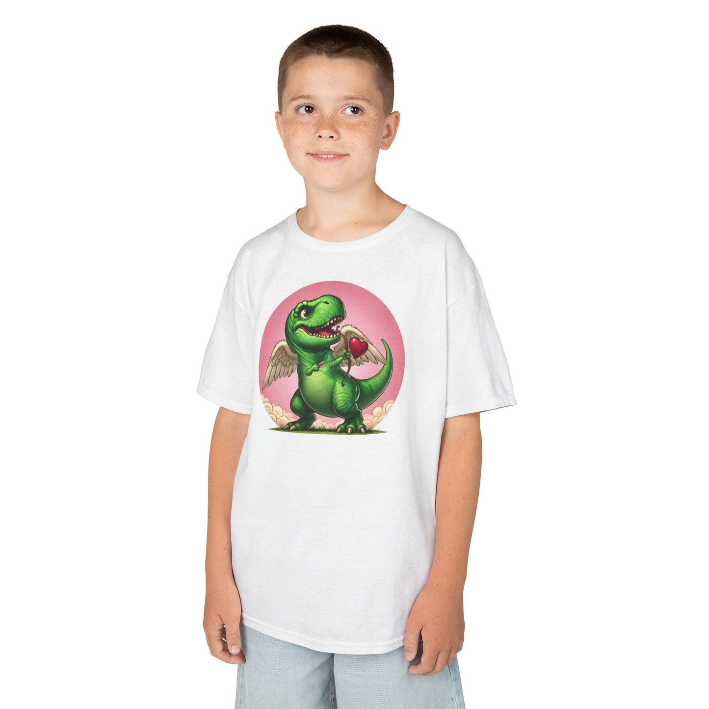Cupidsaurus Rex Kids T-Shirt – Cute Dinosaur Valentine’s Day Tee for Kids
