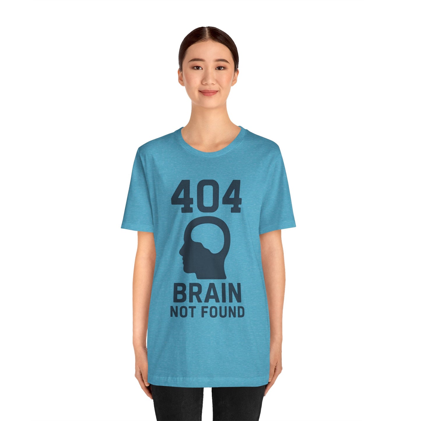 404 Brain Not Found T-Shirt – Techie Humor for Nerds & Geeks