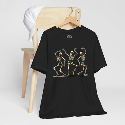 Dancing Skeleton T-Shirt – Funny Halloween Skeleton Shirt for Spooky Season