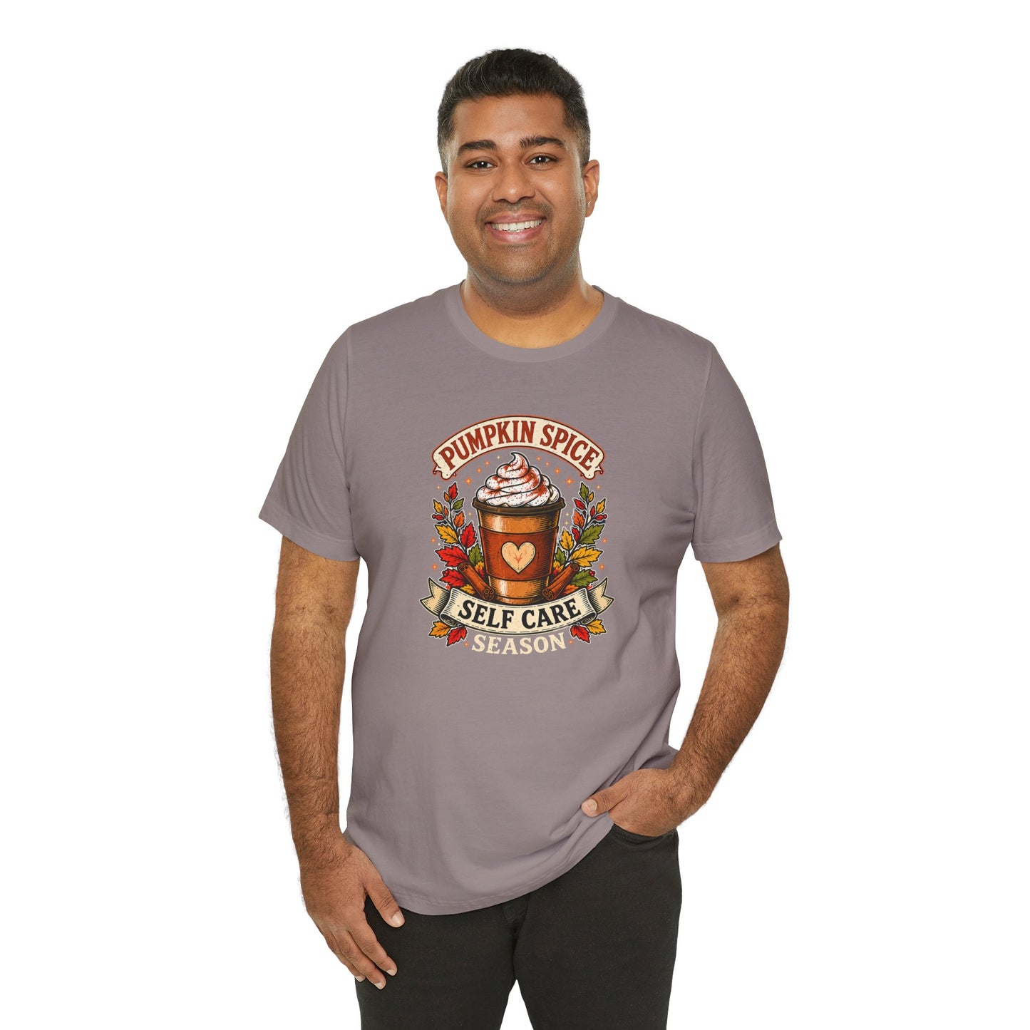 Pumpkin Spice Self Care Season T-Shirt – Funny Fall Coffee Tee