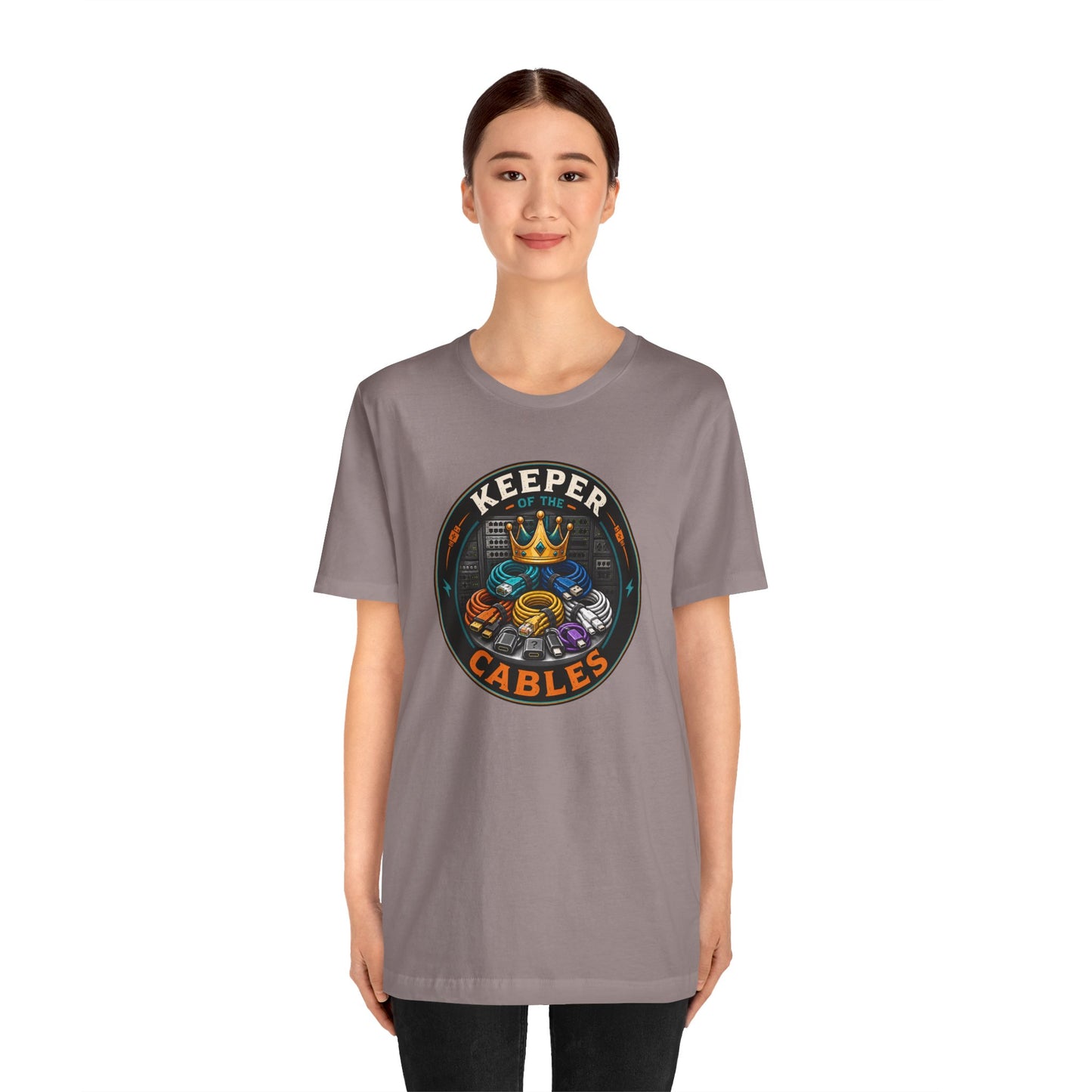 Keeper of the Cables T-Shirt – Funny Tech Dad Cable Tee