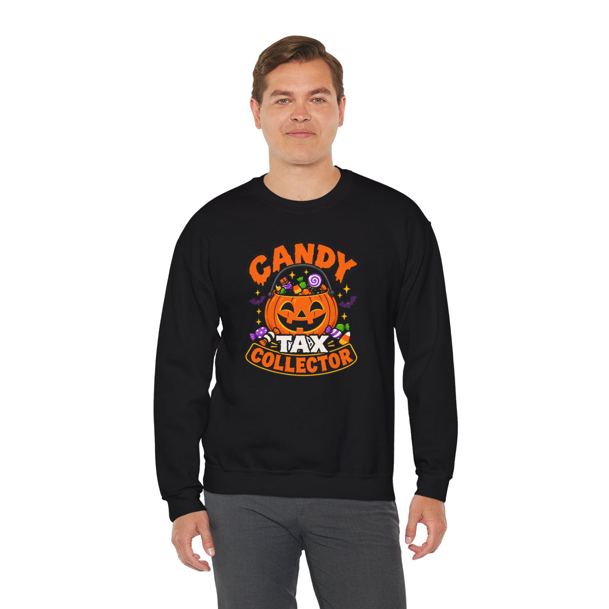 Candy Tax Collector Sweatshirt – Funny Halloween Parent Crewneck