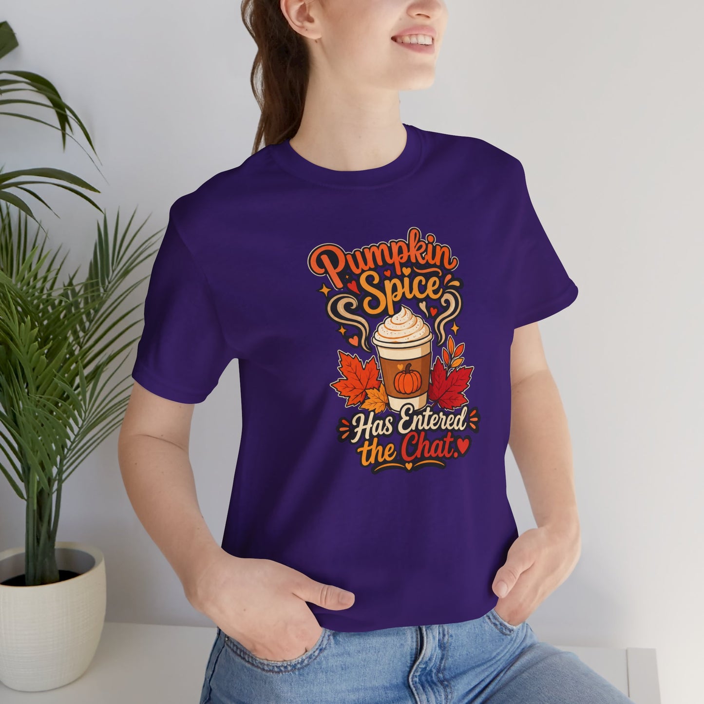 Pumpkin Spice Has Entered the Chat T-shirt - Funny Fall Coffee Tee