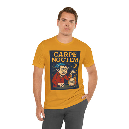 Carpe Noctem Vampire T-Shirt – Funny Halloween Tee for Night Owls