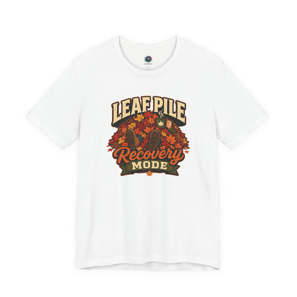 Leaf Pile Recovery Mode T-Shirt – Funny Fall Leaves Tee