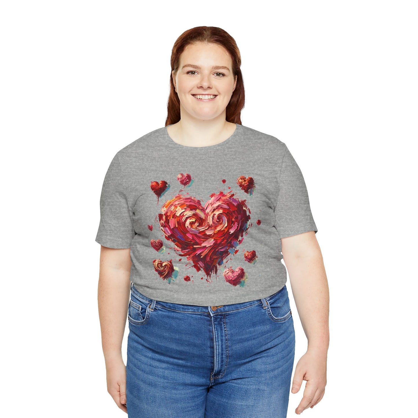 Impressionistic Heart T-Shirt – Artistic Valentine's Day Tee