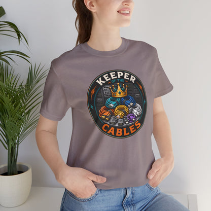 Keeper of the Cables T-Shirt – Funny Tech Dad Cable Tee