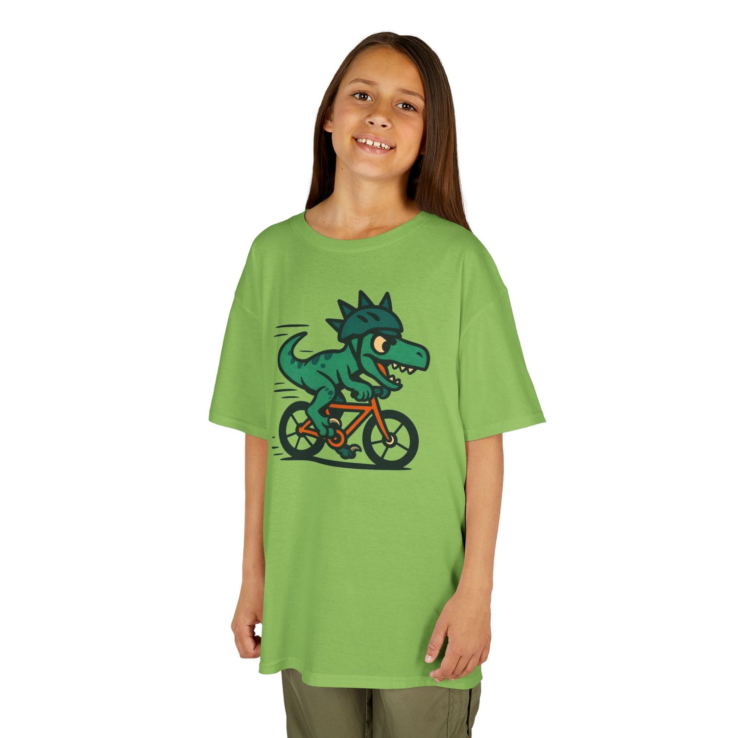 Kids Velociraptor Bike T-Shirt – Funny Dino Velo Tee